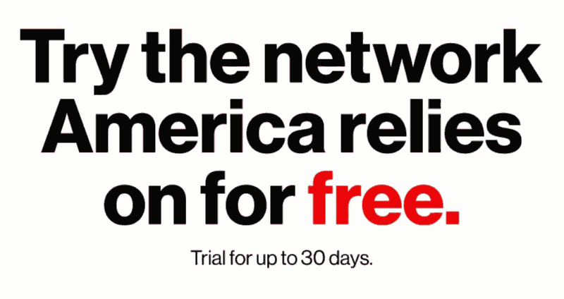 Verizon 30 Day eSIM Trial